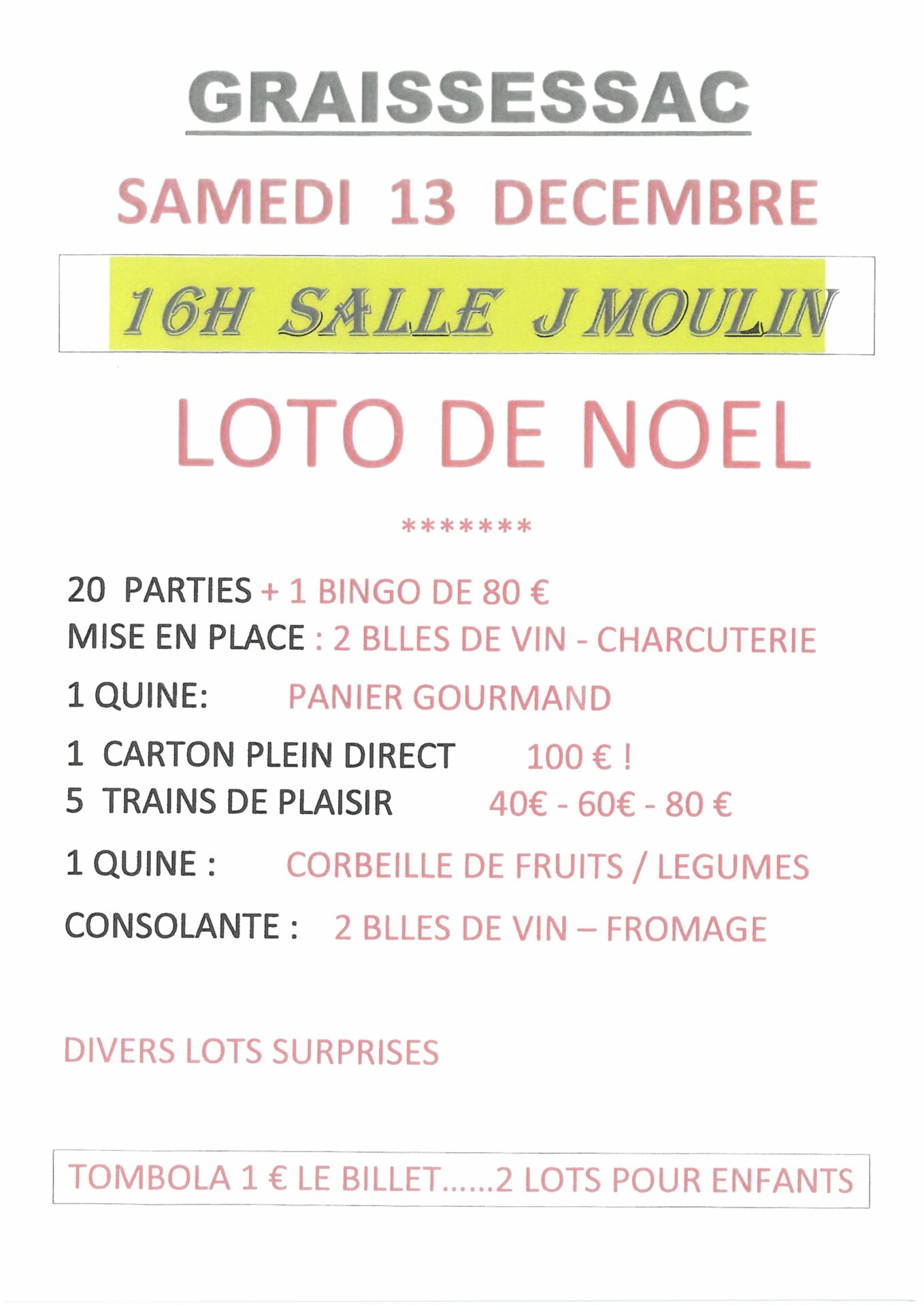 LOTO DE NOEL